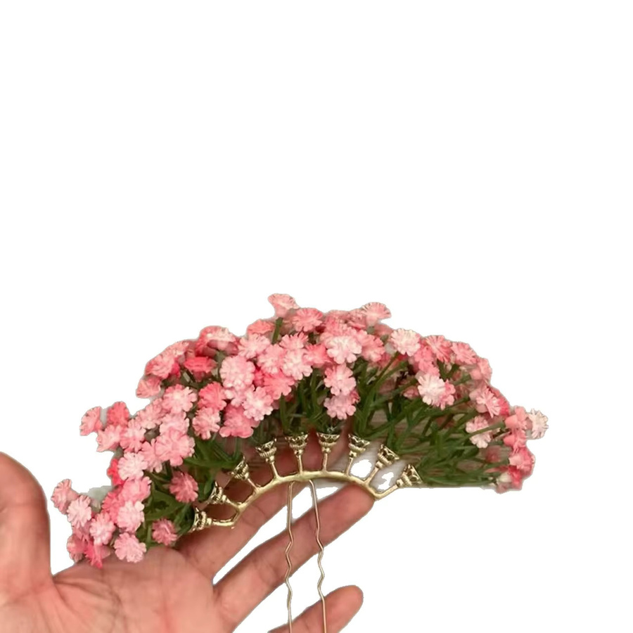 Haarnadel Stern, rosa Schleierkraut, Damen - Bild 3