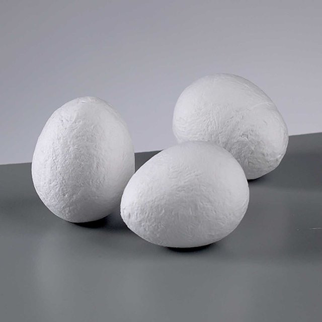 efco Watte-Eier zur Osterdekoration in Weiß, 10 Stück, B: 3,0 cm, H: 3,8 cm - Bild 1