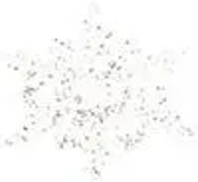 Kaemingk Christbaumschmuck Eisstern und Schneeflocke in Transparent und Silber - Bild 1