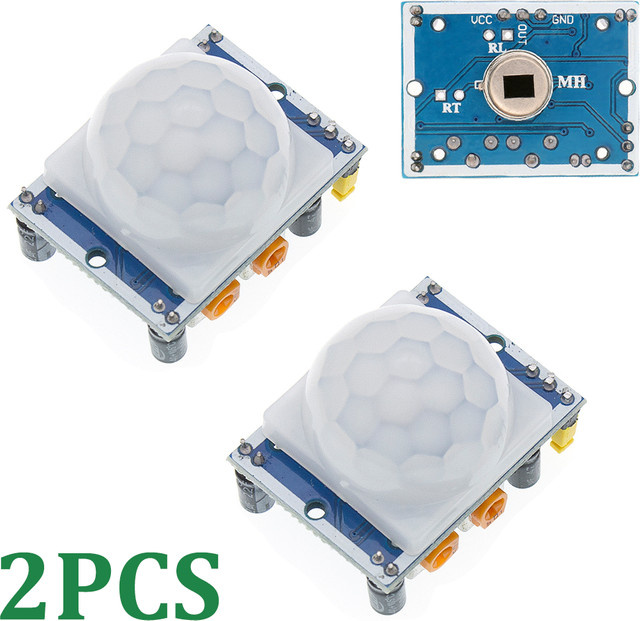 TENSTAR ROBOT 2er-Set HC-SR501 PIR Infrarot-Bewegungsmelder für Raspberry Pi zur Erkennung menschlicher Körperbewegung - Bild 1