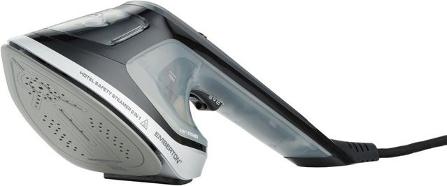 Emberton 2-in-1 Digitaler Dampfgarer und Bügeleisen mit vertikalem Dampf und Abschaltautomatik, Schwarz, B/T/H: 36,2 x 9,7 x 18,0 cm - Bild 1