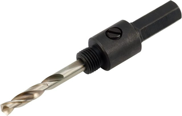 LUX-TOOLS Lochsägenadapter aus Stahl in Schwarz für Durchmesser 19 mm bis 29 mm - Bild 1