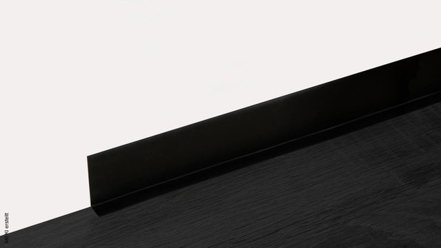 POCOline Sockelleiste aus PVC in Schwarz, B/H/T: 500 x 5 x 1,5 cm - Bild 1