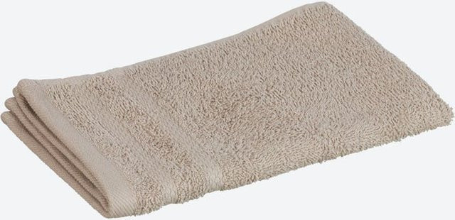NKD Frottee-Gästetuch CLASSIC aus Baumwolle mit Bordüre, Weiß oder Beige, Breite: 30 cm, Höhe: 50 cm - Bild 1