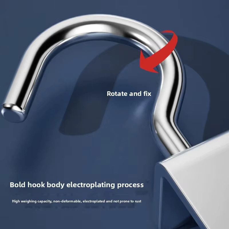 Robuster Schreibtischhaken aus Eisen in Silber, platzsparender Rucksackbügel und Taschen-Organizer für Schreibtische ohne Bohren - Bild 4
