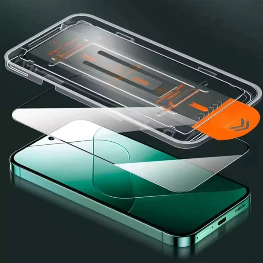Staubfreier Displayschutz aus gehärtetem Glas für Xiaomi Redmi Note 13 12 11 Pro Plus 4G 5G und Redmi 13C, transparent - Bild 3