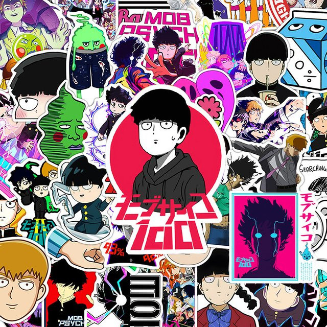 Bandai Mob Psycho 100 Anime-Aufkleber, 10/30/50 Stück - Bild 1