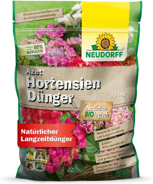 Neudorff Azet Hortensien-Dünger Slow-Release für Freiland und Pflanzgefäße, 1,75 kg - Bild 1