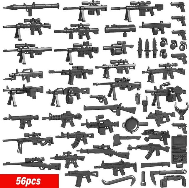 Militärischer MOC Waffe Baustein Schweres Maschinengewehr Gatling M19 NSV, ab 14 Jahren - Bild 1