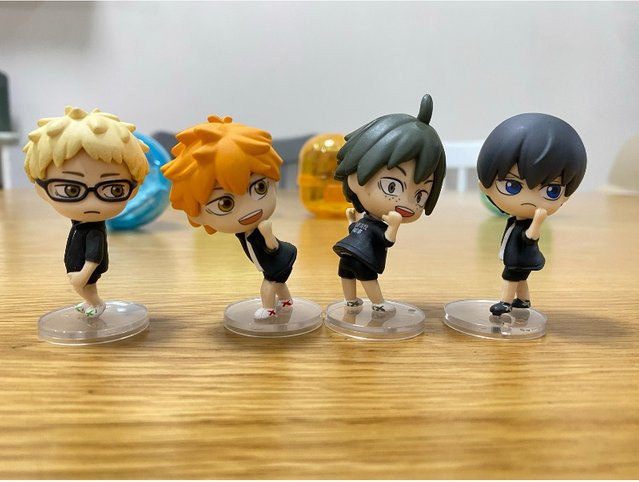 Re-ment Hinata Shoyo Tobio Kageyama Kei Tsukishima Tadashi Yamaguchi Puppe Modell Spielzeug - Bild 1