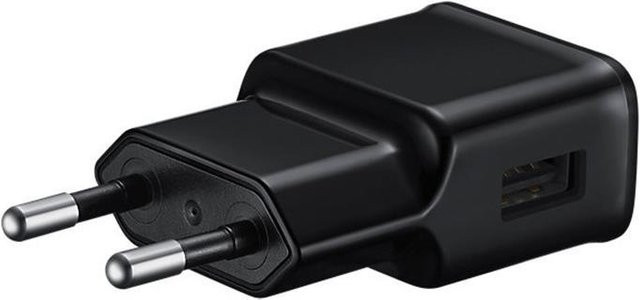 Samsung EP-TA20 Stromadapter mit USB-A und USB-C Kabel in Schwarz - Bild 1