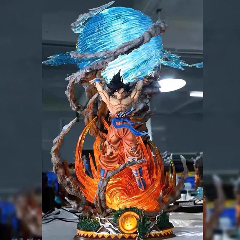 Bandai Dragon Ball Super Saiyan Goku Figur mit Herculean Energy Ball in mehrfarbig Ausführung aus Kunstharz - Bild 1