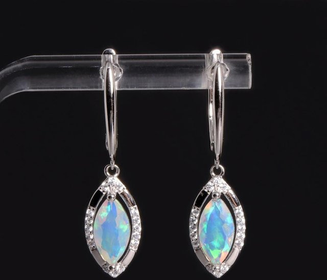 Bolaijewelry Ohrringe, Opal, 925 Silber, Damen - Bild 1