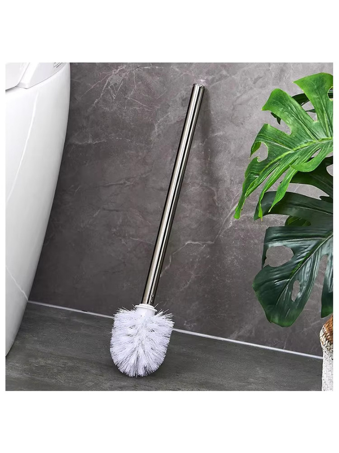 JETTING Toilettenbürsten-Set mit Edelstahlgriff in Schwarz, freistehend - Bild 3