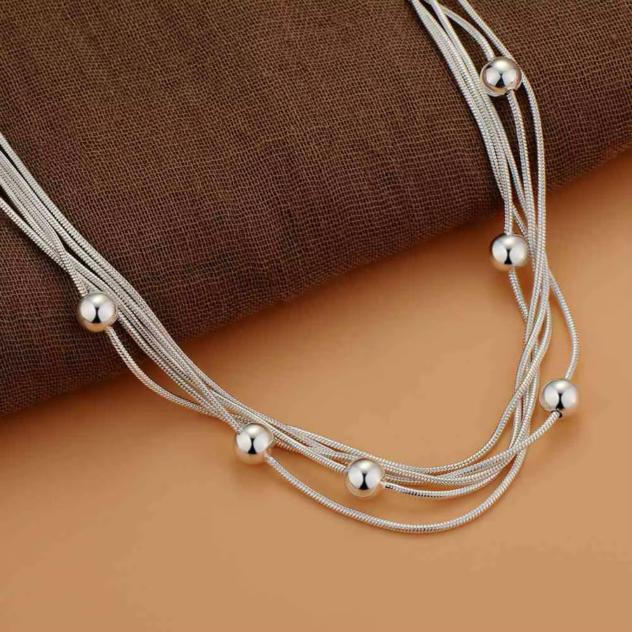 SAY Halskette Schlangenkette, 925 Silber, Unisex - Bild 1
