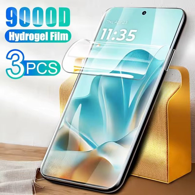 3er-Pack Hydrogel Displayfolie für Motorola E13 E20 E14 E15 E22 E22i E40 E32 E30 in Transparent - Bild 1