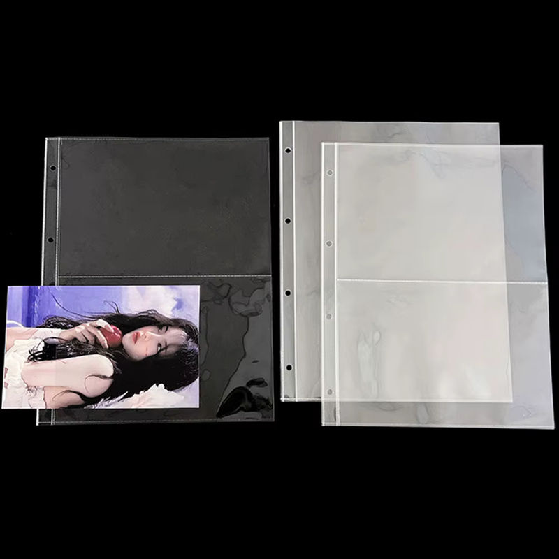 Findohope A4 Fotokarten-Nachfüllseiten aus transparentem PP, säurefreie Albumseiten für Kpop Fotokarten und Schmuckaufbewahrung - Bild 3