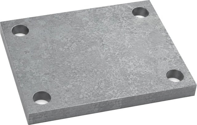 SO-TECH Anschweißplatte aus Stahl in Schwarz, B/H/T: 100 x 80 x 8 mm - Bild 1