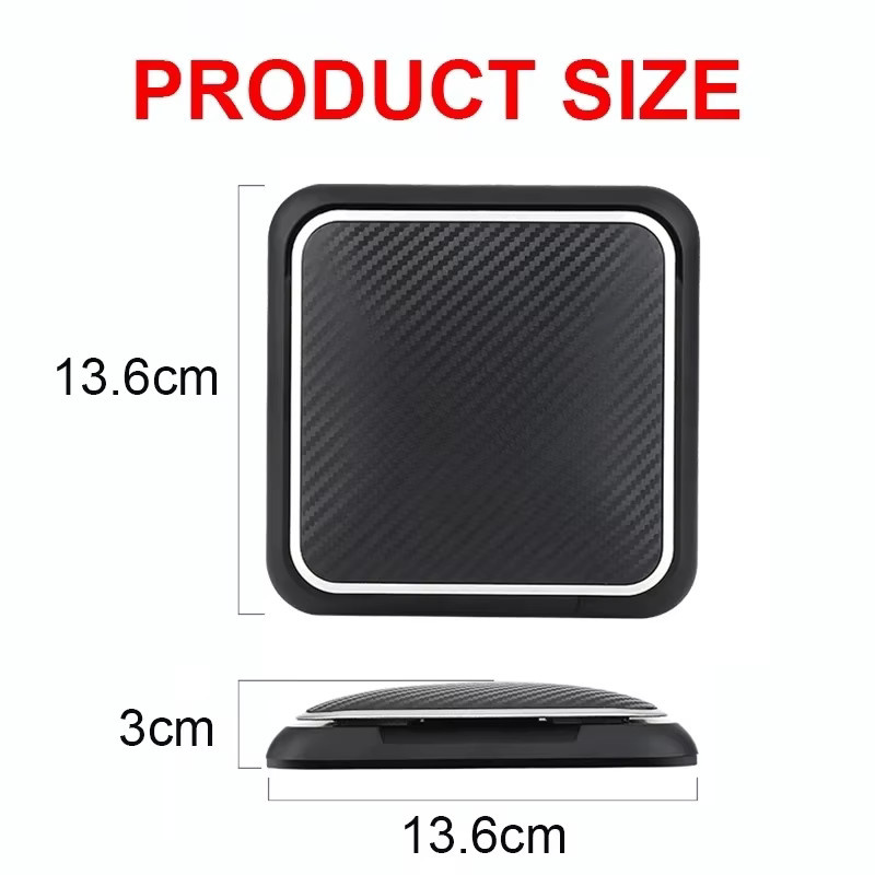 Universal Silikon Autotelefonhalterung für das Armaturenbrett, verstellbare Anti-Rutsch Matte in Schwarz - Bild 6