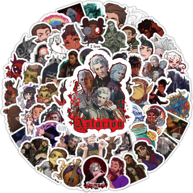 ZHUOHUA BG3 Aufkleber, Cartoon, 100-teiliges Set - Bild 1