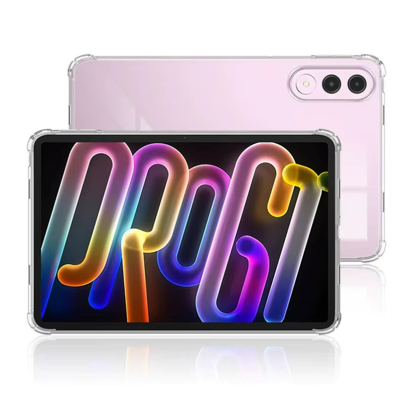 ZNOVAY Silikon Schutzhülle für Lenovo Xiaoxin Pad Pro GT 11,1 Zoll 2025 TB710FU, Transparent, Stoßfest mit Airbags - Bild 2