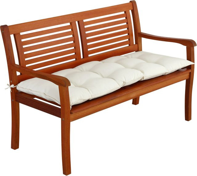 DETEX Bankauflage Creme, wetterfest und wasserabweisend, B/T/H: 110 x 50 x 8 cm - Bild 1