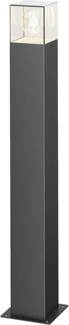 Lucande Außenleuchte Keke Modern Schwarz aus Aluminium, 1-flammig E27, IP44 für Garten und Außenbereich - Bild 1