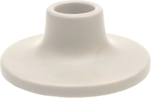 Rico Design Keramikkerzenhalter für Stabkerzen und Spiralkerzen in Creme, B/T/H: 8 x 8 x 3,5 cm - Bild 1
