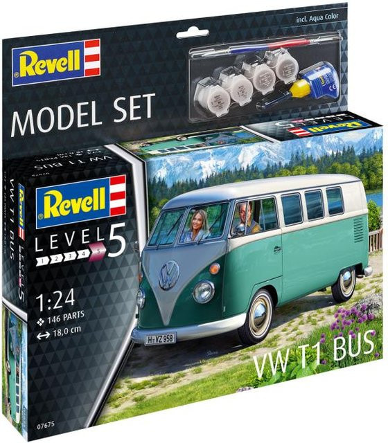 Revell VW T1 Bus, Modellset, 1:24 - Bild 5