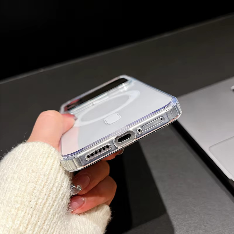 Original MagSafe Transparente Hülle für Xiaomi 17 Pro Max und Xiaomi 15T, stoßfeste magnetische Schutzhülle mit kabelloser Ladefunktion - Bild 4