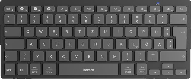 Inateck Bluetooth Tablet Tastatur KB01003 in Schwarz kompatibel mit Android, iOS, Windows PC und iPad - Bild 1