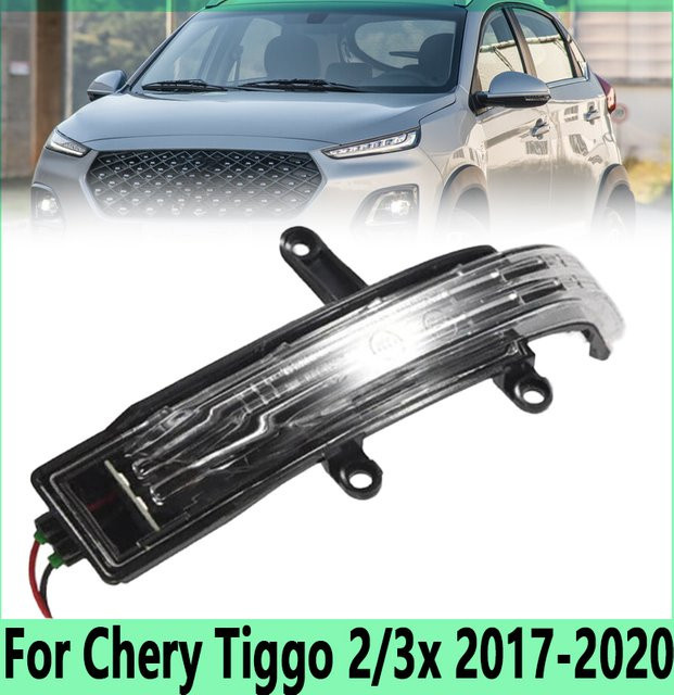 Außenrückspiegel-Blinker mit Licht für Chery Tiggo 2/3x, Farbe: transparent - Bild 1