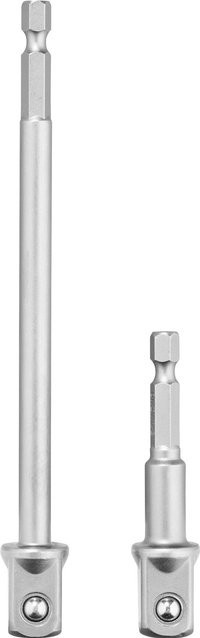 Parkside Stecknuss-Adapter-Set für Ratschen mit Bit-Halter aus Chrom-Vanadium, 1/2 Zoll, Silber - Bild 1