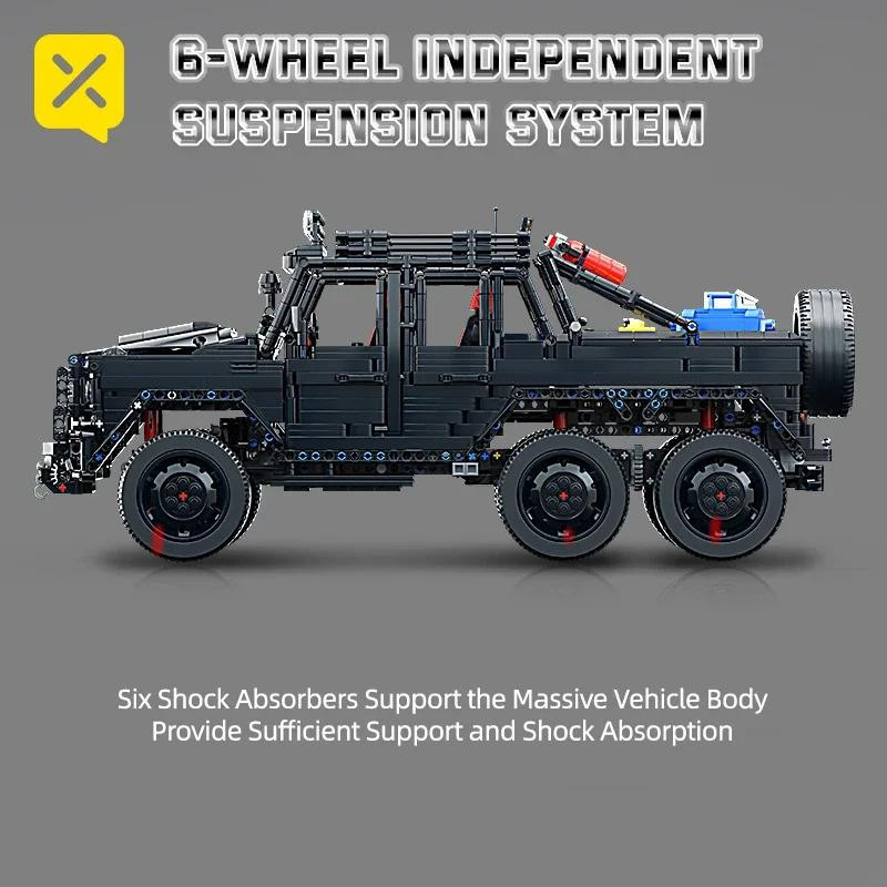 ToylinX Off-Road SUV, Pickup Truck, Bausatz, 1:8 Maßstab, Schwarz - Bild 2