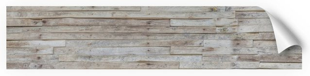 Myspotti Küchenrückwandfolie in Holzoptik, selbstklebend, Farbe: Weiß/Braun, B: 280 cm, H: 60 cm - Bild 1