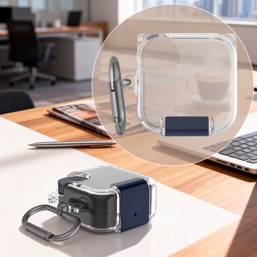 CMF Buds Pro 2/2 Plus TPU-Schutzhülle mit Karabiner in Transparent für Bluetooth-Kopfhörer - Bild 1