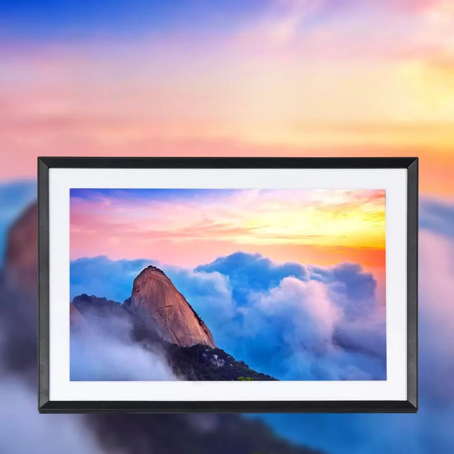 Frameo Digitaler Bilderrahmen WLAN 10,1 Zoll IPS Touchscreen in Schwarz mit 32 GB Speicher für die Fernübertragung von Fotos und Videos inklusive Wetteranzeige - Bild 6