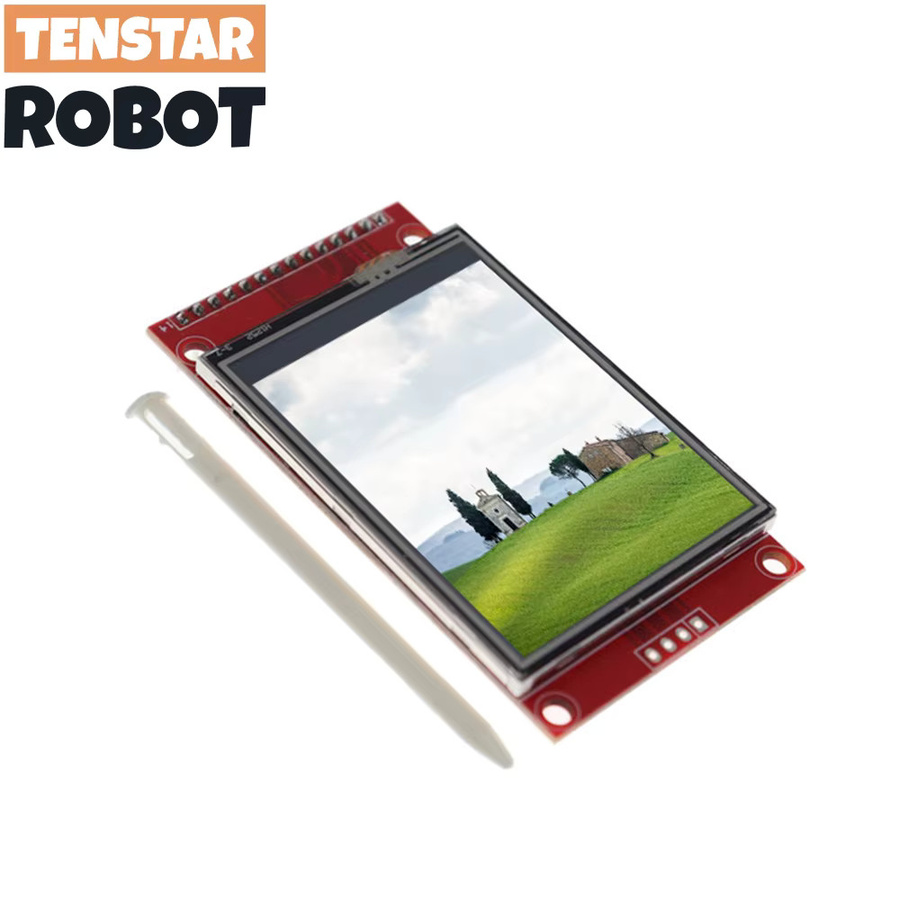 TENSTAR ROBOT SPI TFT LCD Touch Panel mit ILI9341 Treiberchip und Touch Pen, Rot, 240x320 Pixel - Bild 2