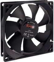 Inter-Tech Gehäuselüfter F-92-S, Schwarz, B/H/T: 92 x 92 x 25 mm - Bild 1