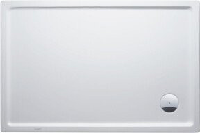 Duravit Starck Slimline Rechteck-Duschwanne mit Antislip-Funktion, Farbe: Weiß, B/T/H: 120 x 100 x 5,5 cm - Bild 1