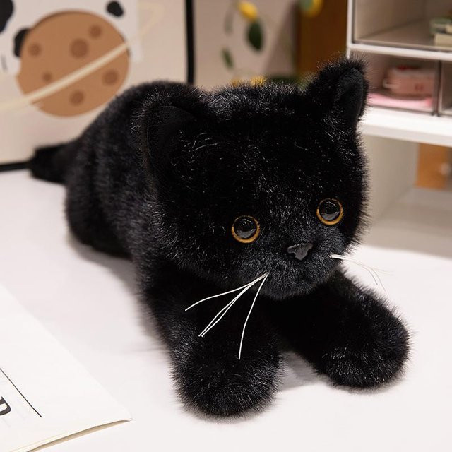 Süßer Mu Cheng Katze Plüschtier Realistische Kätzchen Modell 45cm - Bild 1