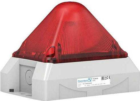 Pfannenberg Signalleuchte LED PY L-M 10-60 DC RD 7035 21553815055 Rot Blitzlicht Dauerlicht Blinklicht 24 V/DC - Bild 1