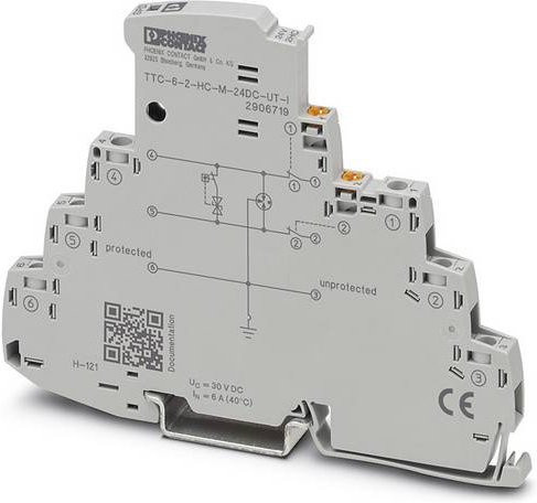 Phoenix Contact Überspannungsschutz-Ableiter TTC-6-2-HC-M-24DC-UT-I, Grau - Bild 1