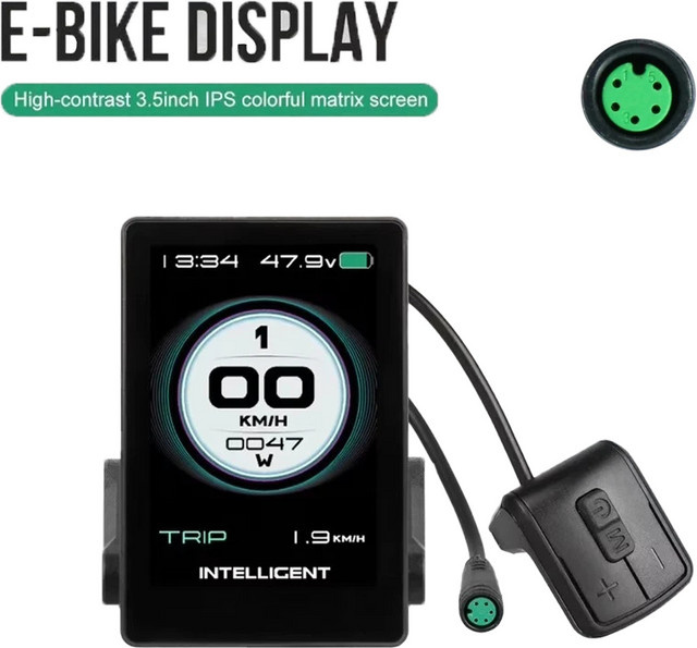 Bafang 860C LCD-Display mit UART-Protokoll für BBS01 BBS02 BBSHD Mittelmotoren in Schwarz - Bild 1