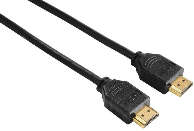 Hama High Speed HDMI Kabel mit Ethernet und vergoldeten Steckern in Schwarz, Länge: 1,5 m - Bild 1