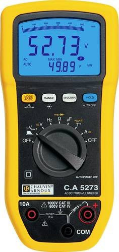 Chauvin Arnoux C.A 5273 Digitales Hand-Multimeter Gelb, IP54 Spritzwassergeschützt, CAT III 1000 V, CAT IV 600 V, 6000 Counts - Bild 1