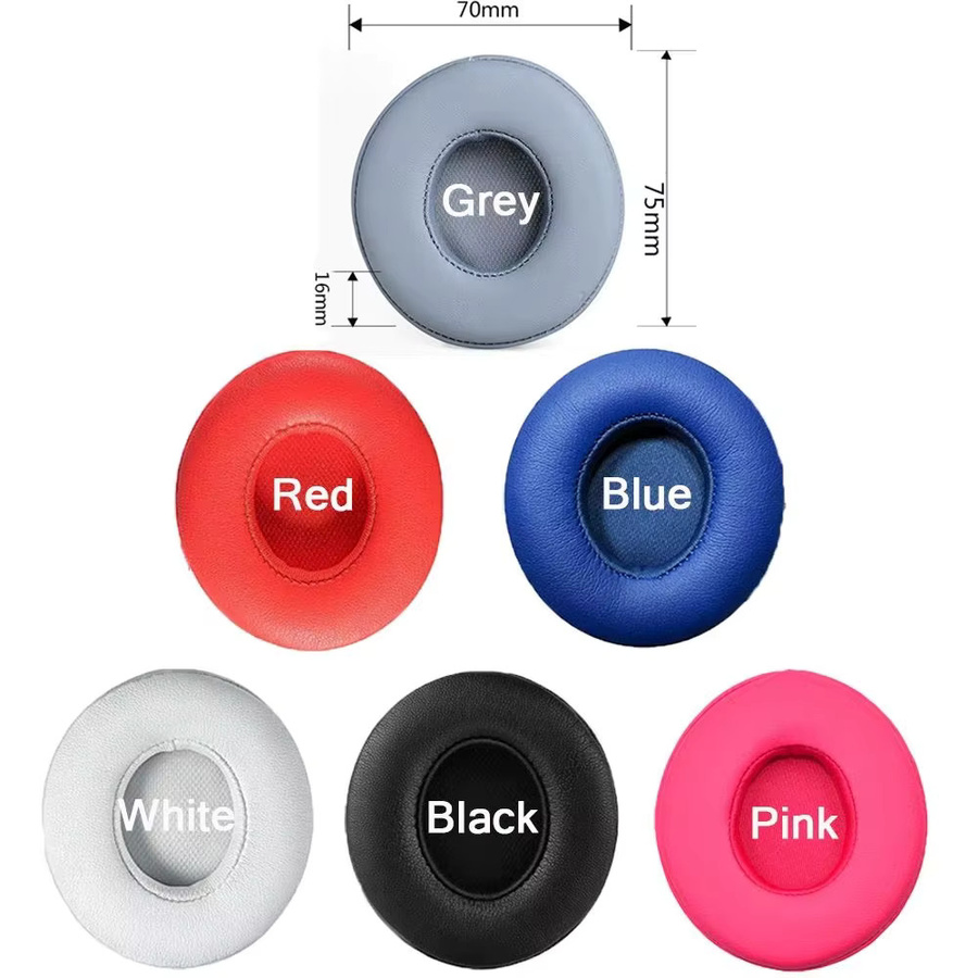 Ersatz-Ohrpolster für Beats Solo 2 und 3 Wireless Headset in Schwarz und Multicolour - Bild 2