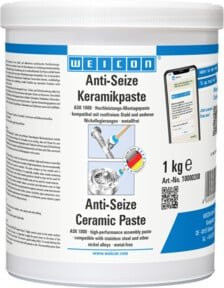 WEICON Anti-Seize Keramikpaste metallfreies Schmier- und Trennmittel in Weiß, 1 kg - Bild 1