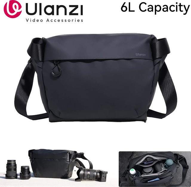 Ulanzi DSLR-Kameratasche für Sony, Nikon und Canon in Schwarz mit 6 l Fassungsvermögen - Bild 1