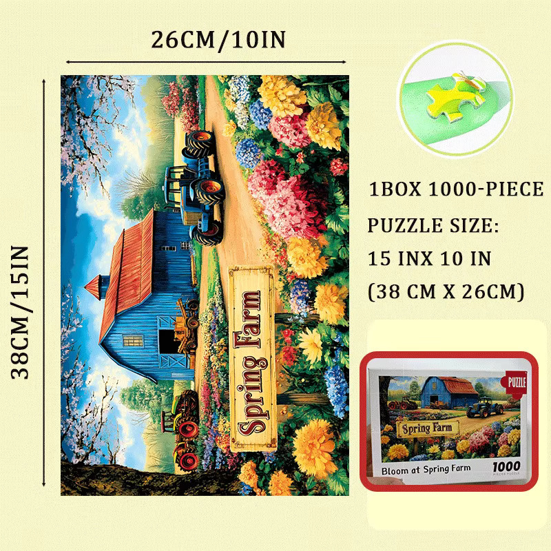 MaxRenard Farm Flower Bloom, Mini-Puzzle, 1.000 Teile, ab 14 Jahren - Bild 4